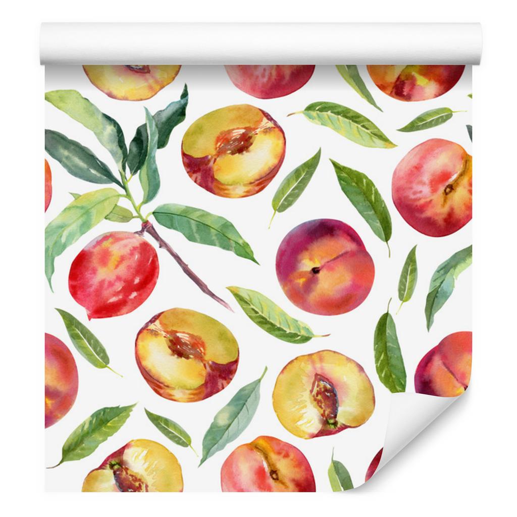 Wallpaper Fruits leaves branches and green for living room and bedroom 50x1000