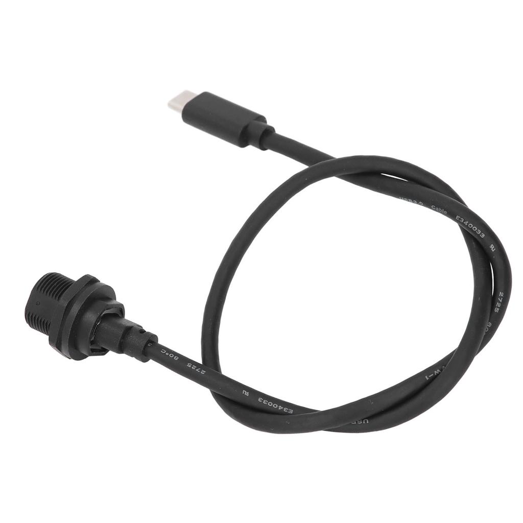 Water Proof Extension Cord Type C Thread Female To USB 3.0 Male Connector Cable 0.5m Length 30V