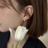 Серьги во французском стиле Тюльпан Серьги Нишевая мода Трехмерный дизайн Жемчужные серьги-розы