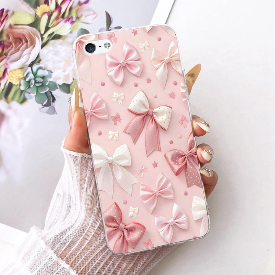 Cute Printing Phone Case For iPhone 5 5s SE (2016) 4 4s Soft Silicone TPU Cases For iPhone4 4s iPhone5 5s Covers Bumpers