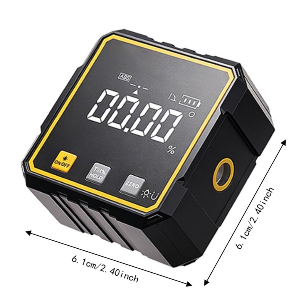 High-precision Electronic Angle Protractor Four-sided Magnetic Digital Inclinometer Construction