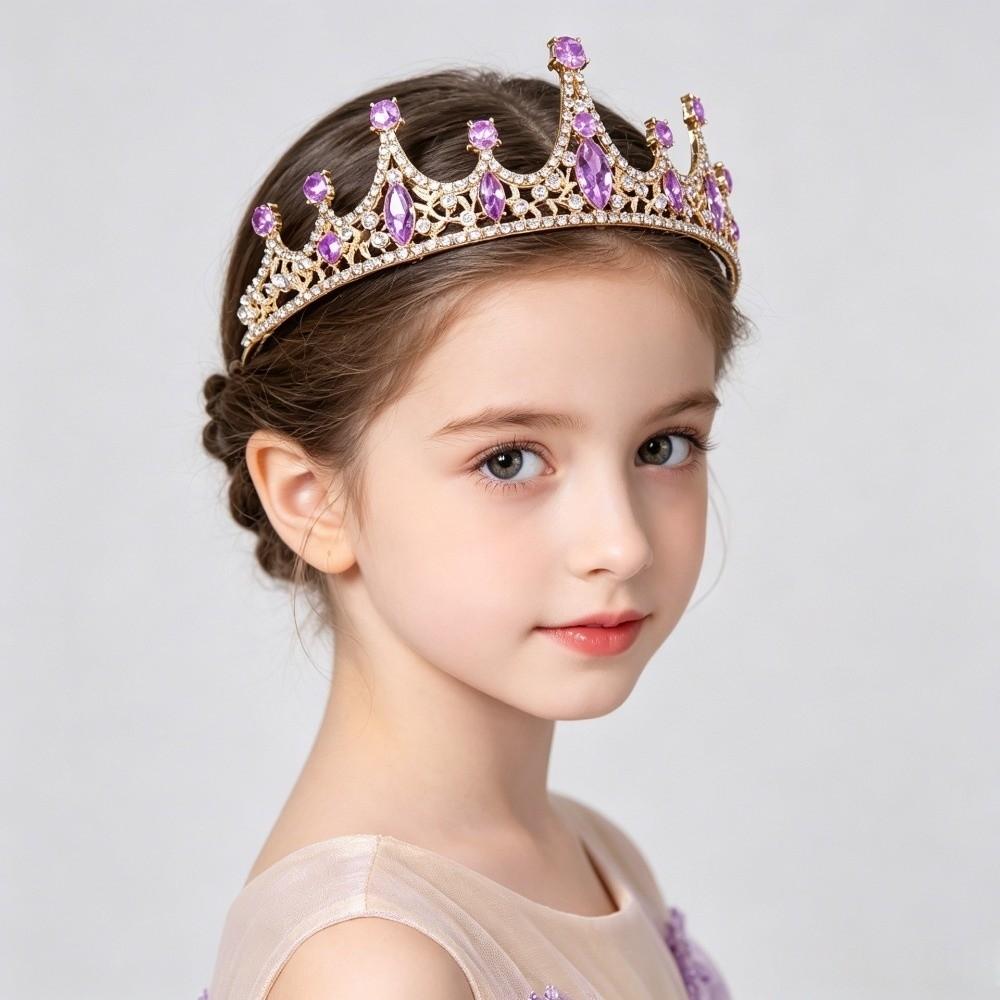 Rhinestone Queen Princess Crowns for Women Photography Props Bride's Crown for Wedding Party
