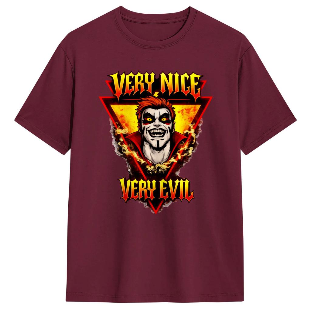 Danhausen Very Nice Very Evil TShirt Summer Cotton TShirts For Mens Novelty Casual Tee Shirt Short Sleeve Classic Top Tees