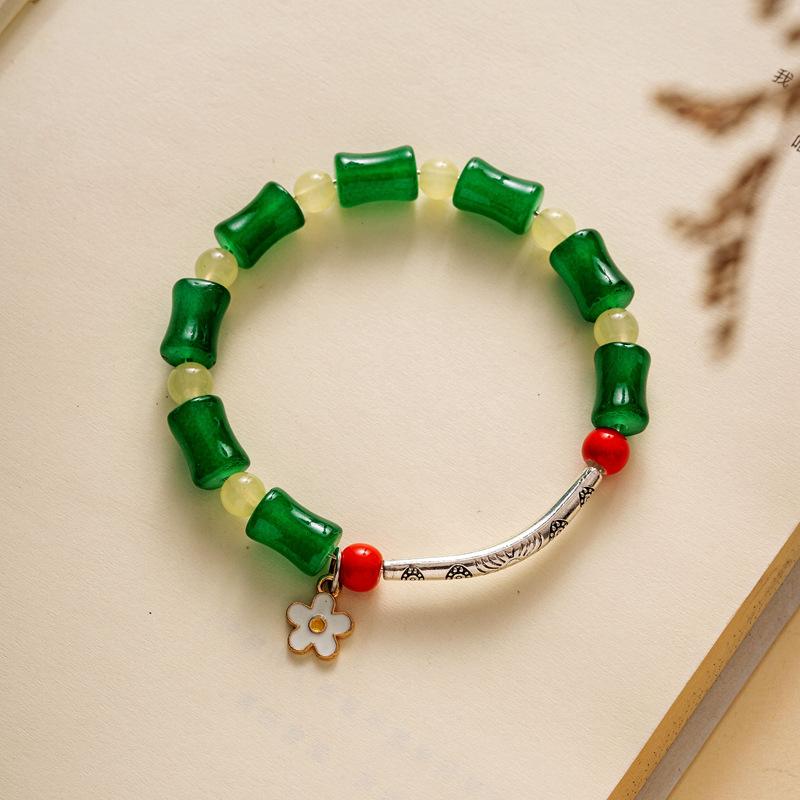 10 мм керамические украшения конфетного цвета полный браслет из бусин эластичный браслет в старинном стиле