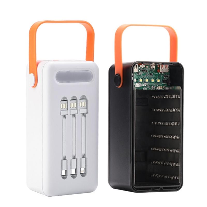 (Не включает батарею) Сделай сам 35-слотовый бокс для хранения батареек Корпус 35-секционный Плоская головка 18650 Батарейки Зарядное устройство Корпуса