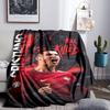 Ronaldo's Real Madrid Legacy Blanket Flannel Throw for Sofa, Indoor, Camping, Living Room, Office, Chair, And Bed Soft Birthday Gift