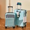 Yongsheng 20'' Front-Opening Suitcase with Universal Wheels, Password Lock & Large Capacity 24'' Zipper