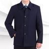 Мужской пиджак в стиле business casual для мужчин среднего и пожилого возраста - Весенний, осенний и зимний свободный топ с лацканами