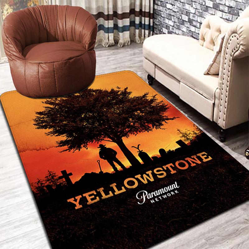 Yellowstone Cowboy Rug Floor Mat for Living Room or Bedroom Soft and Comfortable Carpet a Gift for Birthday and Holiday.DFF0925311