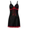 1Pc Nightdress Robe Sleepwear Ladies Pajamas Nightie Strappy Lace Polypropylene Satin Silk