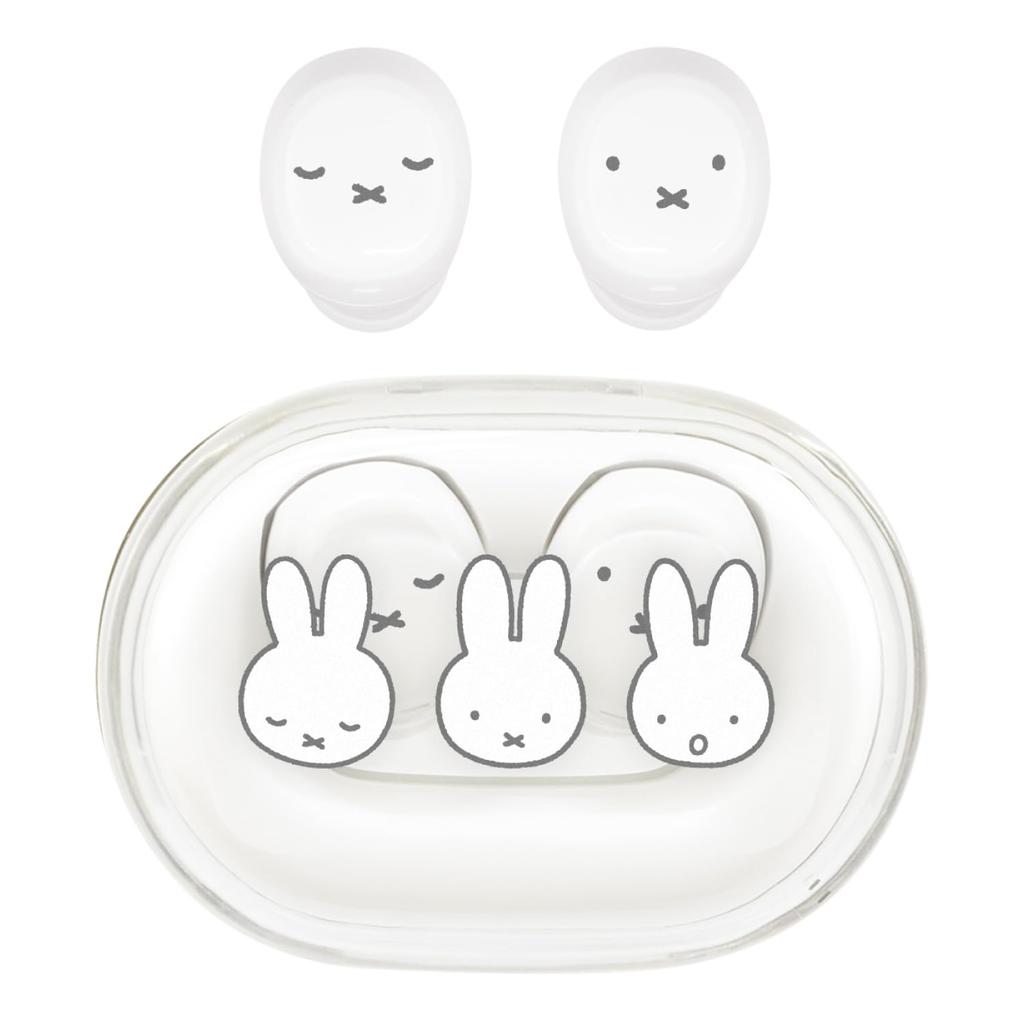 Gourmandies Miffy Completely Wireless Stereo Earphones Face MF-521WH