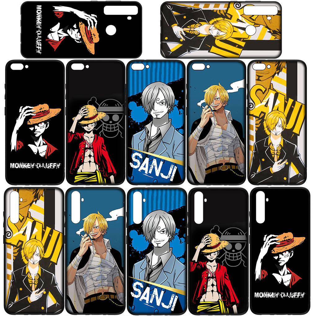 Phone Case for iPhone 17 15 16 Plus Redmi Note 14 12 11 13 Pro Max Huawei P30 P20 Lite OPPO A60 A40 A80 A38 A54 Silicone Luffy One Pieces Sanji Cover