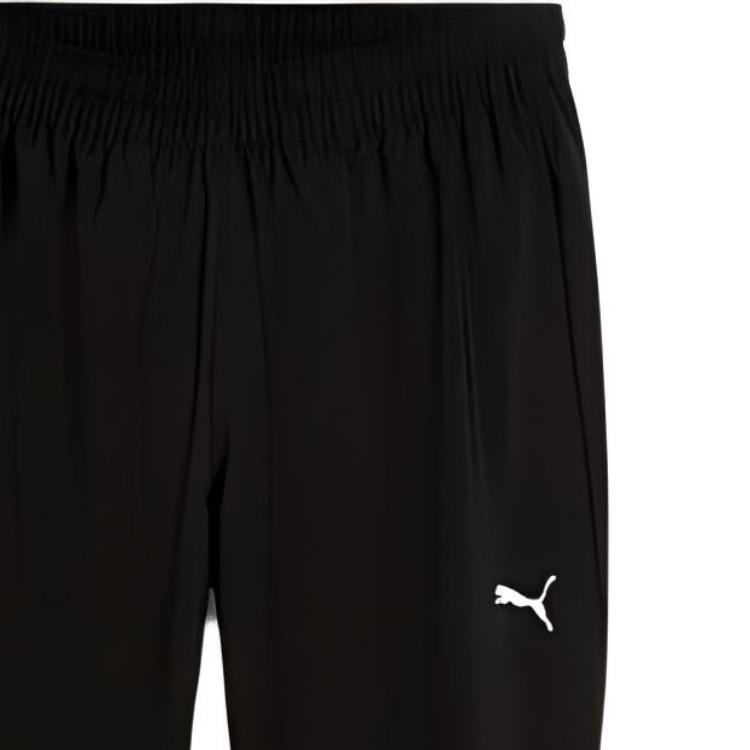 Puma Логотип Дышащие Универсальные Простые Прямые Вязаные Спортивные Штаны Мужские Штаны Черные 527371-01