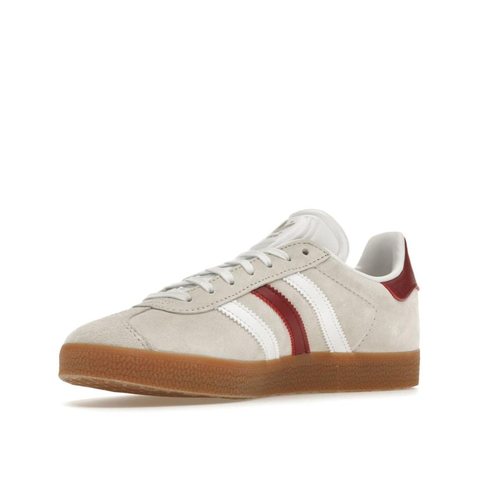 Adidas Кроссовки унисекс Gazelle Aluminium Burgundy Cream Cloud-White Collegiate-Burgundy IG0672