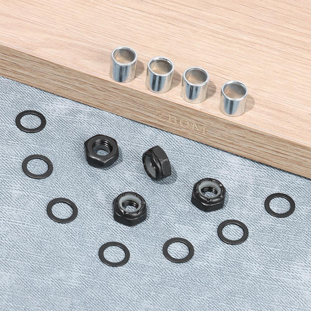 Kit Accessories Spacers Axle Nuts Skateboard Longboard Parts Skateboard Truck Hardware Speed Rings