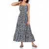 Женское летнее платье макси без рукавов с цветочным принтом на тонких бретельках, пляжное длинное платье в стиле бохо, пляжная одежда для отпуска