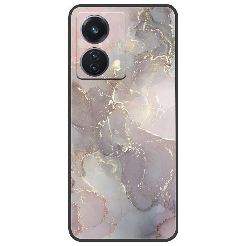 Для vivo T1 4G Y55 4G iQOO Z6 44 Вт V2153 Чехол Мраморный Мягкий Матовый Силиконовый Чехол на Заднюю Панель Для Vivo T1 44 Вт Полная Защита Чехол для Телефона