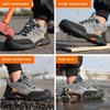 Steel Toe Anti-puncture Work Shoes Men Reinforced Sole Abrasion Resistant Safety Shoes Anti-smash Construction Working Boots