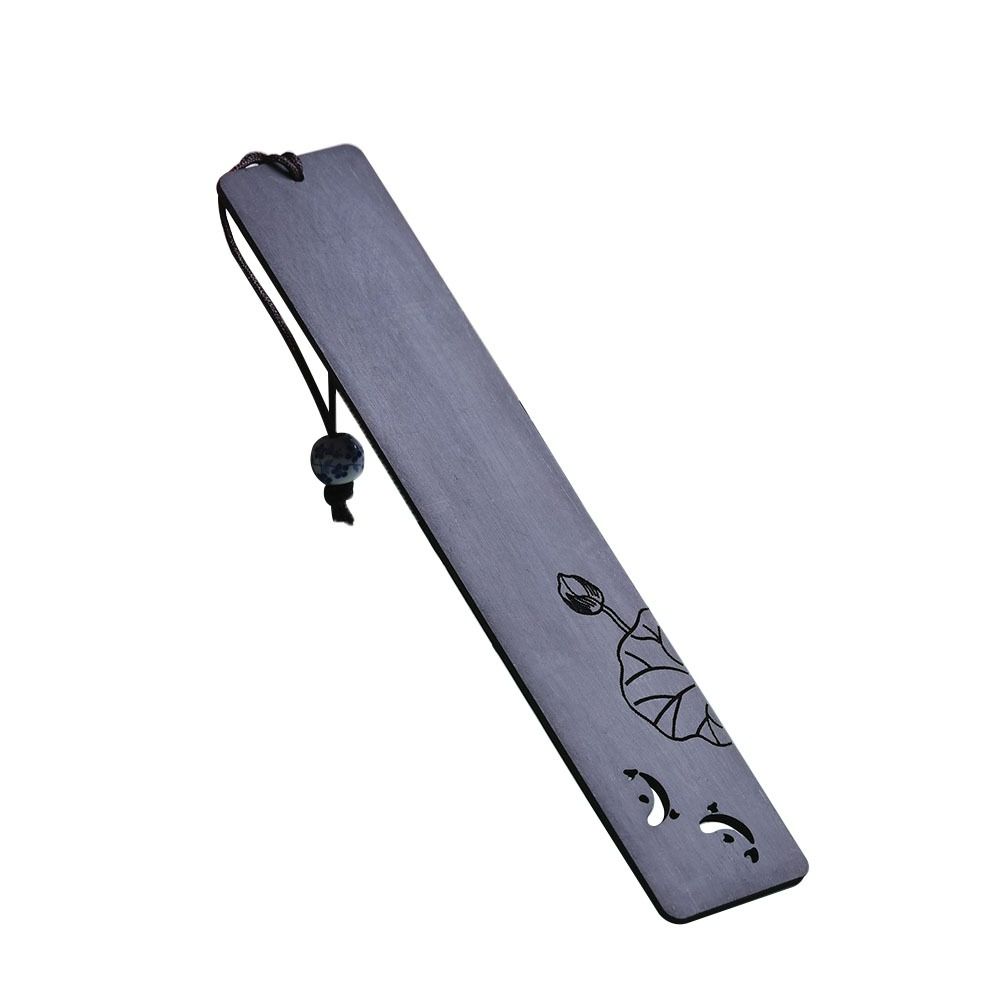 Деревянная винтажная закладка канцелярские товары в китайском стиле зажим для книги пруд с лотосами лунный свет ретро маркер страницы книги для любителей чтения