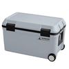 CAPTAIN STAG Cooler Box Wheel Cooler Capacity 46L with Drain Plug Blue Gray Made In Japan UY-7096