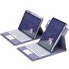"Вращающийся акриловый чехол для iPad 10-го поколения со слотом для стилуса, 10,2-дюймовая магнитная Bluetooth-клавиатура и кожаная обложка"