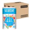 Scotty Flower Pack Double Roll Rolls for 24 Toilet 100m Single White X 4 Packs [Case Sales] (12 Rolls)