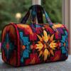 Travel bag New Western Style Series Short Distance Portable Quilted and Embroidered Travel Bag Multifunctional Sports Fitness Bag