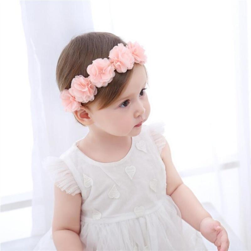 New Baby Flower Headband Ribbon Hair Bands Handmade DIY Headwear Hair Accessories