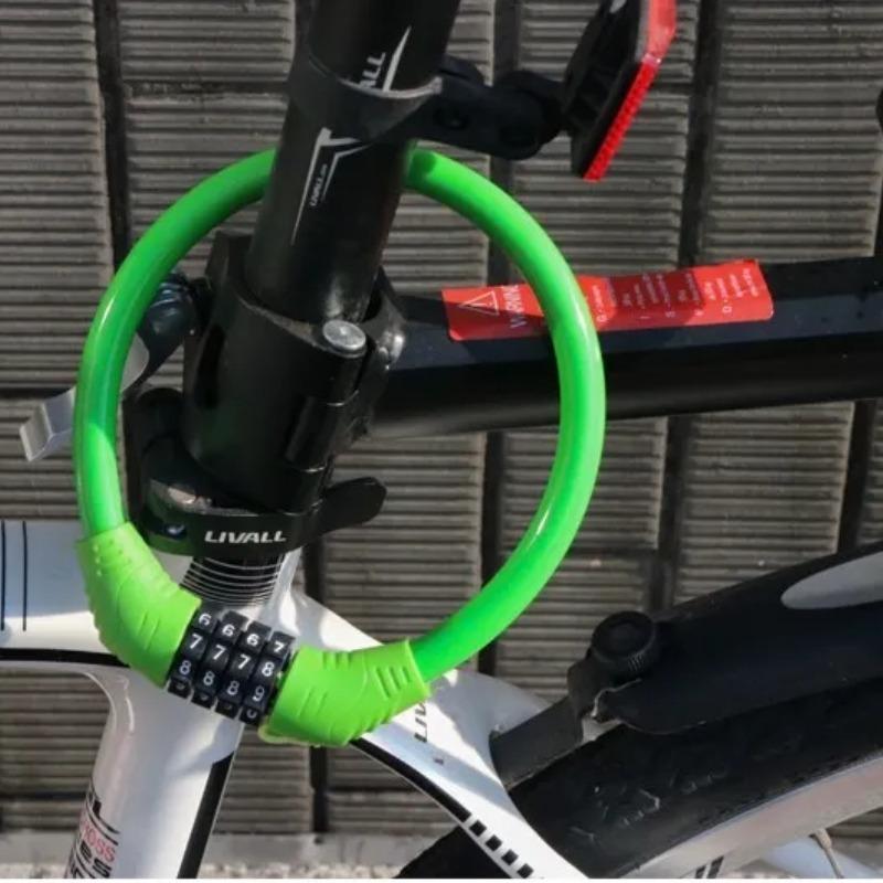 Противоугонный 4-значный кодовый велосипедный замок - Портативный безопасный навесной замок для шоссейных велосипедов, необходимый велосипедный аксессуар