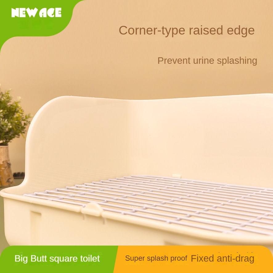 Туалет для кроликов Туалет для морской свинки Туалет для кроликов Дезодорант с фиксированным брызгозащищенным противооткидным механизмом