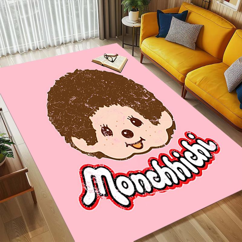 Monchhichi Friends Living Room Nonslip Area Rug Soft Carpet For Bedroom Game Playroom Sofa Office Home Decor Doormat Christmas Gift C926532
