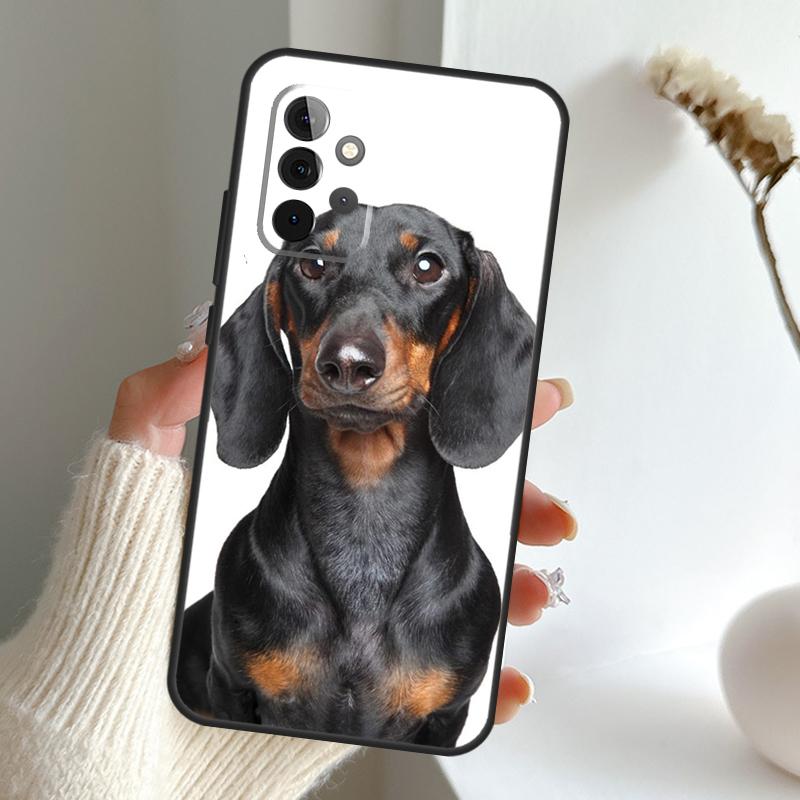 Чехол с таксой для Samsung Galaxy A54 A53 A34 A33 A13 A23 A31 A51 A71 A12 A22 A32 A52 A50 A52S