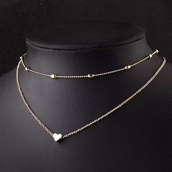 Стильное ожерелье с подвеской-цепочкой для женщин и девушек, минималистичное ожерелье-чокер с сердечком и звездой из богемского кристалла