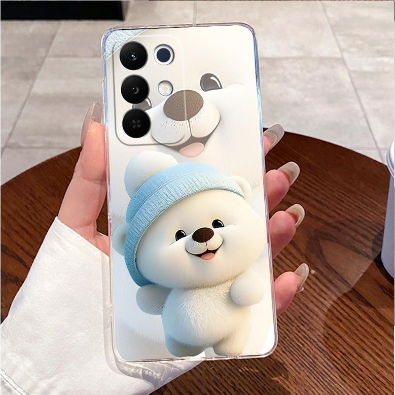 Чехол для телефона Realme C85 Pro C85pro 4G 2025 Чехол Прозрачный Роскошный Милый Кошка Кролик Забавный Модный Любовь ТПУ Мягкий Силикон Задняя Крышка