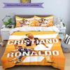 Ronaldo's Legacy Pitch Bedding Set, Breathable Duvet Cover with Pillowcases, Soft Bed Linen for Bedroom Home Decoration, Perfect Festival Birthday Gif