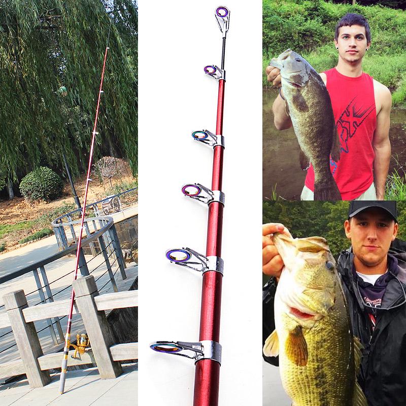 Fishing Rod Carbon Fiber Travel Fishing Spinning Rod Portable Telescopic Fishing Pole Fishing Tackle