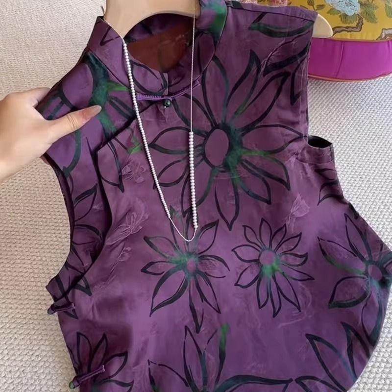 Retro Style High Sense Retro Trendy Shirt Women's Button T-shirt