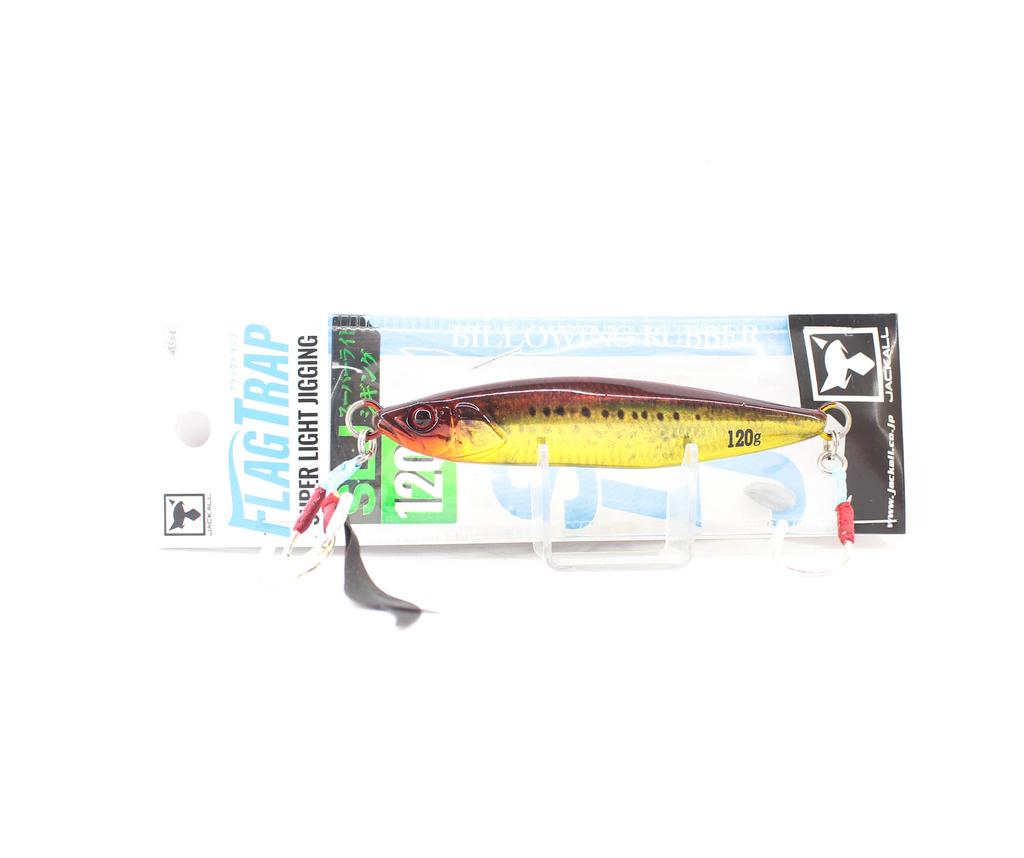 Jackall Metal Jig Flag Trap 120 Grams Red Gold Iwashi (7992)