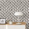 VEELIKE wallpaper in brown chevron - boho geometry for interiors