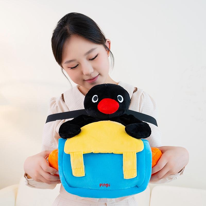 Высококачественный плюшевый рюкзак для куклы из мультфильма «Пингвин», сумка для стакана воды для мальчиков и девочек, рождественский подарок