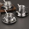 Stainless Steel Tea Cup Double Wall Espresso Cup Portable Coffee Cup Set  Gift Idea