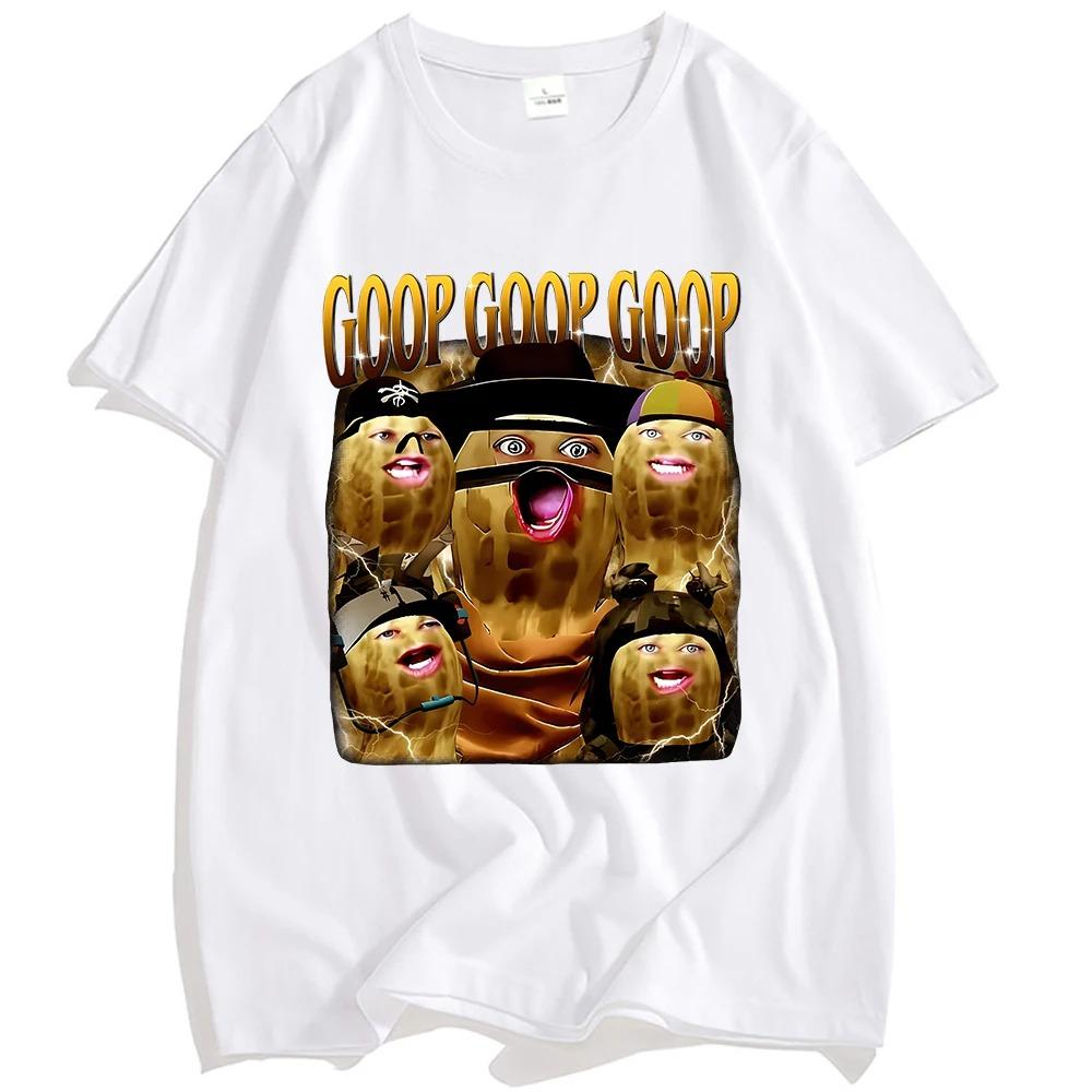 ARC Raiders Goop Goop Goop Арахис Жженый Футболка Премиум Хлопок Уличный Хип-Хоп Стиль Унисекс Удобные Футболки для Женщин и Мужчин