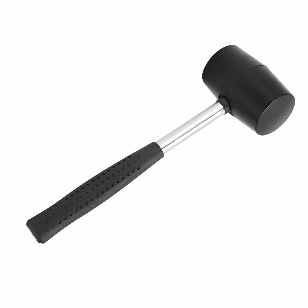 Hand Mallet Steel Handle Hammer Anti-Slip Handle Double Sided Mallet Hand Mallet Tool Woodworking