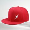Кепка-snapback с графическим изображением молнии, с прямым козырьком, полиэстер, регулируемая, унисекс, для улицы, бейсболка