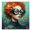 5D DIY Алмазная Живопись Искусство Сюрреализм Цветы Солнечные Очки Девушка Птица Мозаика Вышивка Набор Стразы Вышивка Крестом Домашний Декор