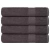 VidaXL Towels 4 Pcs Anthracite 100x200 Cm 360 G/m² 100% Cotton, Beach Towel, Guest Towel, Large Towel 136698