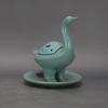 Song Dynasty Qian De Year 1: Blue Glazed Goose-Shaped Incense Burner - Antique Porcelain Decorative Collectible