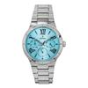 Boyfriend Stainless Steel Multifunction Ice Blue Dial Quartz F16716-4 Women's Watch