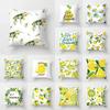 Lemon Leaf Plant Print Pattern Luxury Home Decoration Pillowcase Living Room Sofa Car Cushion Cover