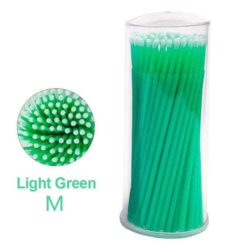 100 шт. Щеточка для чистки ресниц, микроватные палочки для наращивания ресниц, отдельные микрощеточки для ресниц, инструменты для снятия макияжа